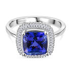 RHAPSODY AAAA Tansanit und Diamant Ring 950 Platin image number 0
