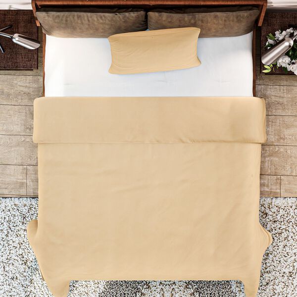 Kupferinfundierte Bettwäsche - 2-teiliges Set in Orange image number 5