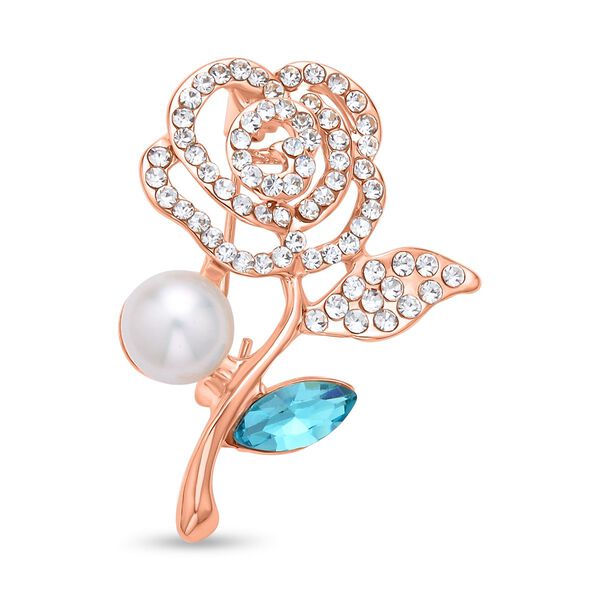 3er Set, Wei&szlig;e S&uuml;&szlig;wasserzucht Perlen Broschen, Schmetterling image number 7