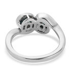 Kambodschanischer blauer Zirkon Ring 925 Silber platiniert  ca. 1,24 ct image number 5