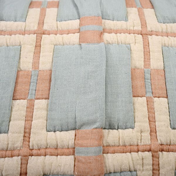 Luxus Kissenh&uuml;lle gewebt, 50 x 75 cm, Wei&szlig;-Himmelblau image number 6