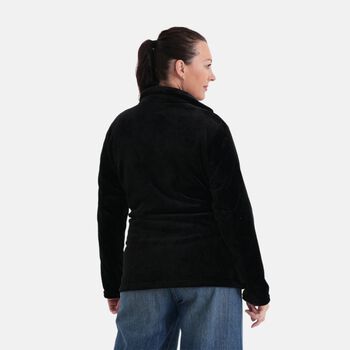 LA MAREY Jacke aus Samt mit Rei&szlig;verschluss, Gr&ouml;&szlig;e S/M, Schwarz