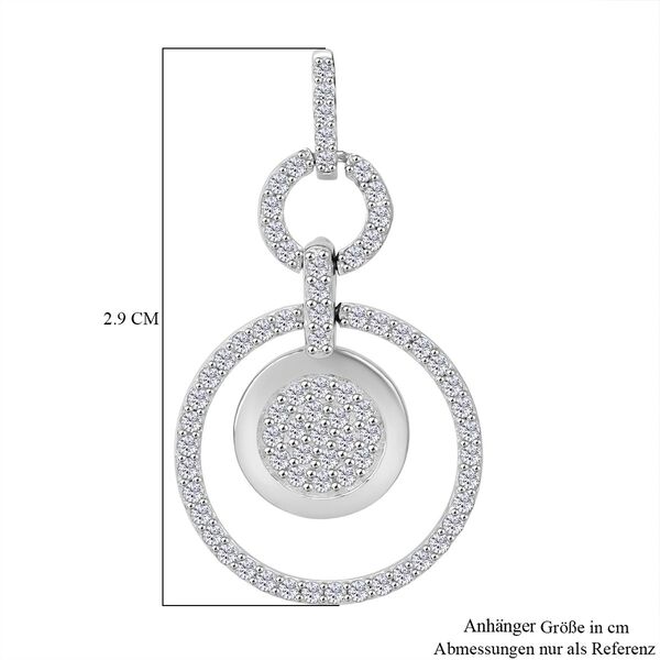 Lustro Stella wei&szlig;er Zirkonia Anh&auml;nger image number 5
