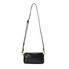 Chaos by Elsie - 100% Echtleder Crossbody Tasche mit RFID schutz und Schlangen-Prägung, 19x11 cm, Schwarz