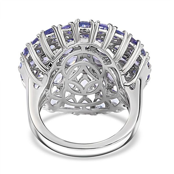 Tansanit Ring, 925 Silber rhodiniert (Gr&ouml;&szlig;e 18.00) ca. 6.68 ct image number 6