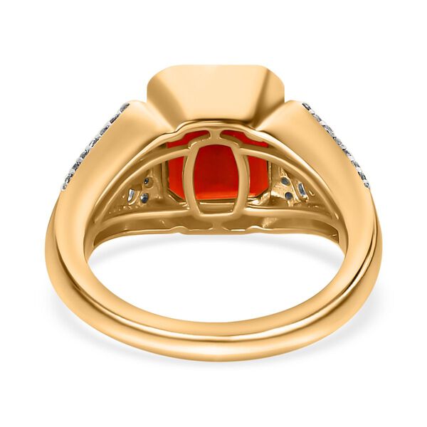 Purpurroter Feueropal und Zirkon-Ring - 2,69 ct. image number 5