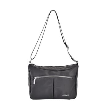 Wasserdichte Crossbody-Tasche aus Hochwertiges Nylon mit RFID schutz, 120 cm Schulterriemen, 29x20x10 cm, Grau