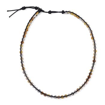 Flexible mehrfarbige H&auml;matoid-Quarz Halskette - 80 ct.