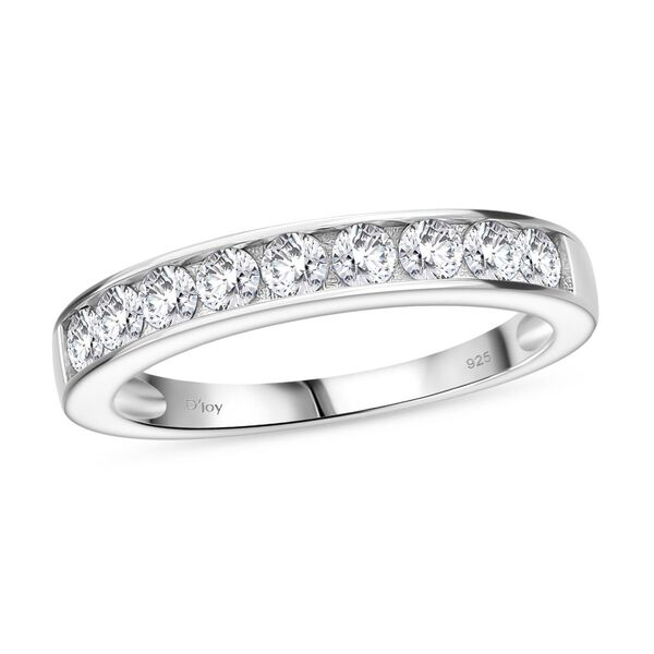 RADIANTA GRA zertifiziert Moissanit (D-VVS) Ring 925 Silber rhodiniert (Größe 18.00) ca. 0.99 ct image number 4