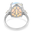 ILIANA AAAA natürlicher, äthiopischer Opal und Diamant-Ring, SI G-H, 750 Weißgold  ca. 7,10 ct image number 4