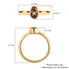 AA natürlicher, goldener Tansanit-Ring - 0,75 ct. image number 6