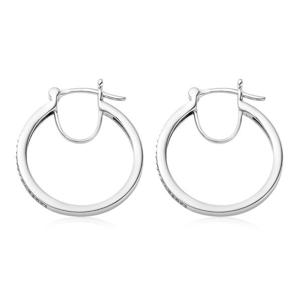 Diamant Creolen in Silber image number 5