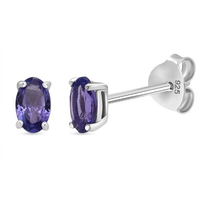 D'Joy AA Tansanit Ohrringe 925 Silber rhodiniert ca. 0.46 ct