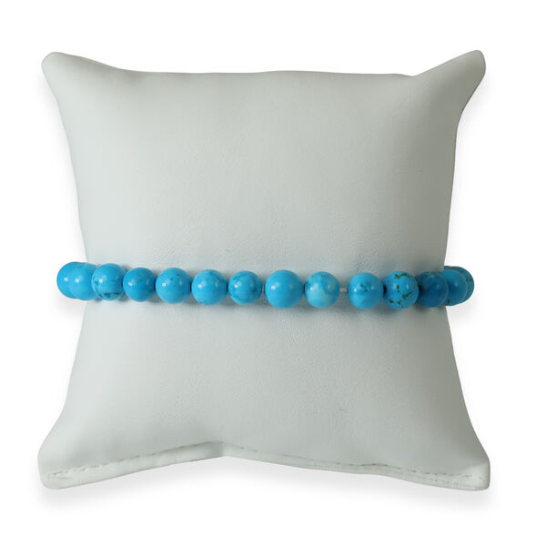 Blauer Magnesit Armband Flexibel (ca. 18-19 cm) ca. 85.00 ct