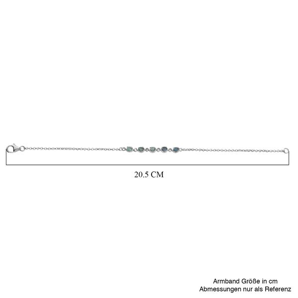 Alexandrit Armband ca. 20 cm 925 Silber rhodiniert ca. 0,92 ct. image number 5