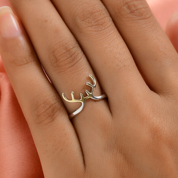 Ring 925 Silber Bicolor image number 3