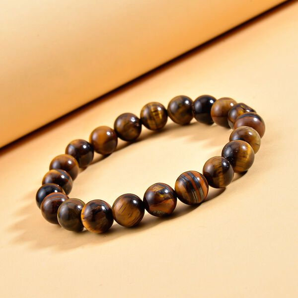 Gelbes Tigerauge Armband, (9-11mm), 18 cm, ca. 170.00 ct image number 2