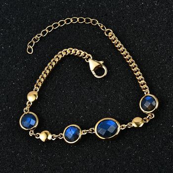 AAA Labradorit Armband, 18cm - 10,07 ct.