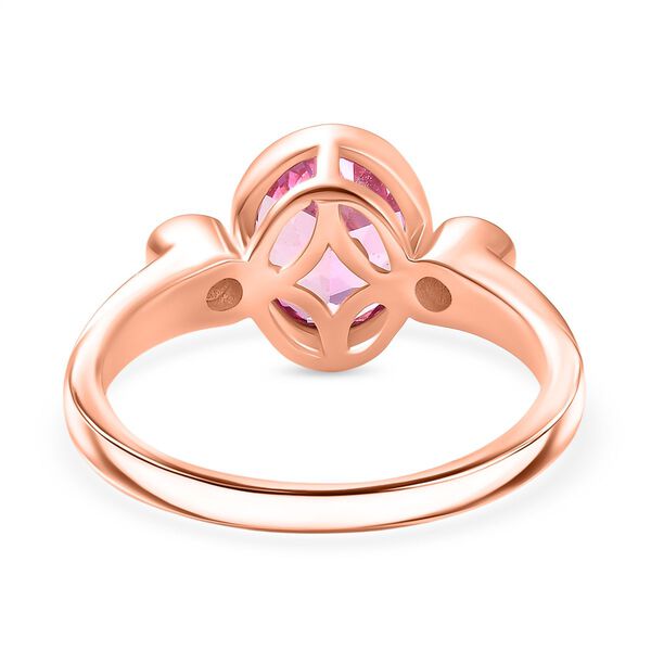 LUXURIANT AAA Labor Rosa Saphir und Labor Diamant Ring - 2,70 ct. image number 5
