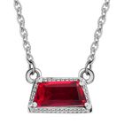 Magenta Rosa Quarz Triplette Halskette ca. 45 cm 925 Silber platiniert ca. 1.14 ct