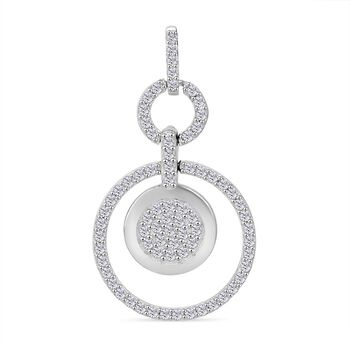 Lustro Stella wei&szlig;er Zirkonia Anh&auml;nger