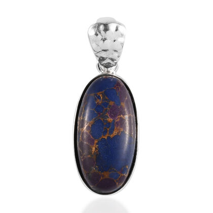 Lila Mojave Türkis-Anhänger, 925 Silber ca. 7.63 ct