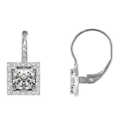 AAA Zirkonia Ohrringe Nickelfreies Messing rhodiniert