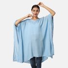 Luftiger Tie Dye Sommer Poncho, Free Size, hellblau image number 0