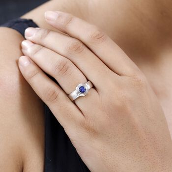 AAA Tansanit Solit&auml;r Ring- 0,58 ct.