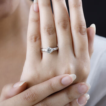 Moissanit Ring - 0,99 ct.