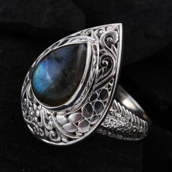 Royal Bali Kollektion - Labradorit-Ring, 925 Silber  ca. 5,50 ct image number 2