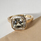 AAA Turkizit und Diamant-Ring, 585 Gelbgold (Größe 17.00) ca. 2,32 ct image number 1