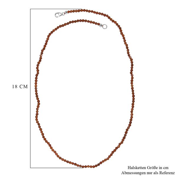 Hessonit Granat 50cm Halskette - 39 ct. image number 6
