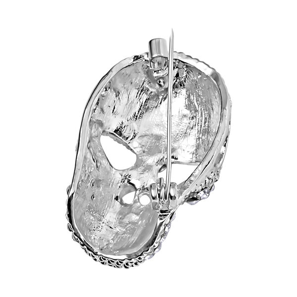 Weißer Kristall Brosche image number 4