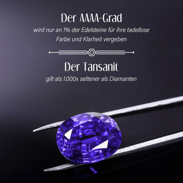 RHAPSODY AAAA Tansanit und VS EF Diamant Ring in 950 Platin - 2,47 ct. image number 4