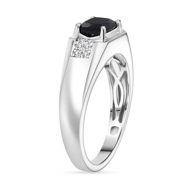 LUXORO AAA Indicolith und Diamant Ring 417 Wei&szlig;gold - 1,47 ct. image number 3