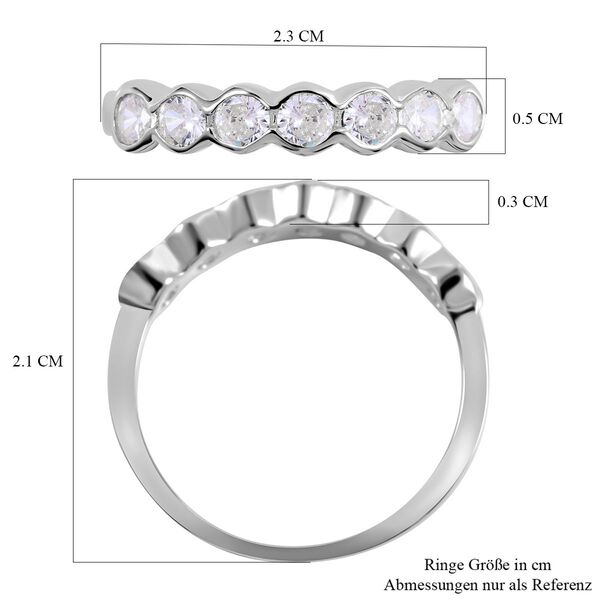 LUSTRO STELLA - Wei&szlig;er Zirkonia-Ring - 0,32 ct. image number 5