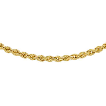 Italienische Kordelkette, ca. 45 cm, 375 Gelbgold