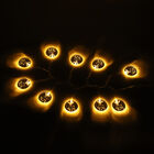 Lichterkette Lichtgirlande Kugeln Rentier mit 10 warmweißen LEDs Beleuchtung, 2xAA Batterie (nicht inkl.), Größe 135+30 cm