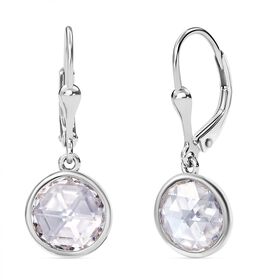 Moissanit Ohrringe 925 Silber rhodiniert ca. 4.96 ct