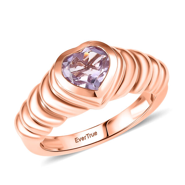 EVER TRUE Rosa Amethyst Ring Nickelfreies Messing (Gr&ouml;&szlig;e 16.00) ca. 1,09 ct image number 3