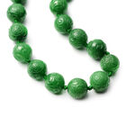 Grüne Jade-Halskette in Silber image number 2