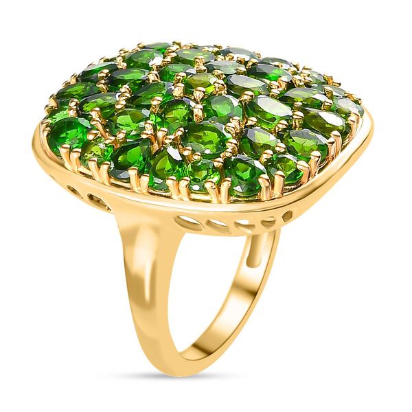 Natürlicher Chromdiopsid-Ring - 6,15 ct. image number 5