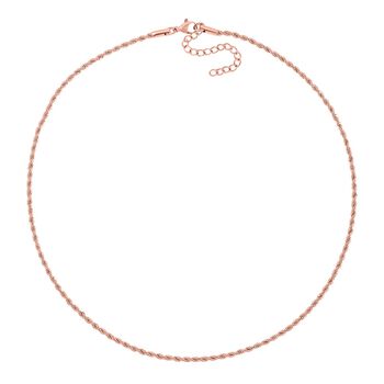 3er Set - Sehr Schick und Trendy Halsketten, Chirurgen-316L Edelstahl ros&egrave;farben