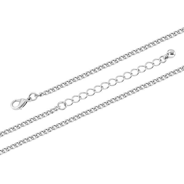 Glitzernder schwarz-weißer Kristall-Anhänger mit beweglichem Hund und Kette image number 5