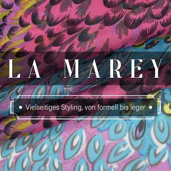LA MAREY - 
Chiffonschal aus 100% Maulbeerseide in Multicolor