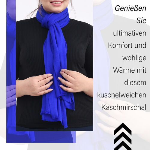 Cashmere Wool Scarf Blau image number 1