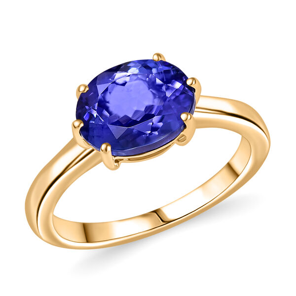 AAAA Tansanit Ring in 585 Gold - 2,72 ct. image number 4