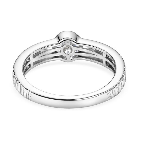 D'Joy AA nat&uuml;rlicher goldener Tansanit und Zirkon zweifarbiger Ring - 0,50 ct. image number 5