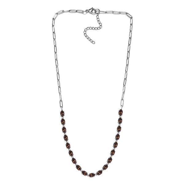 Rauchquarz Halskette, 45 cm - 7,05 ct. image number 4